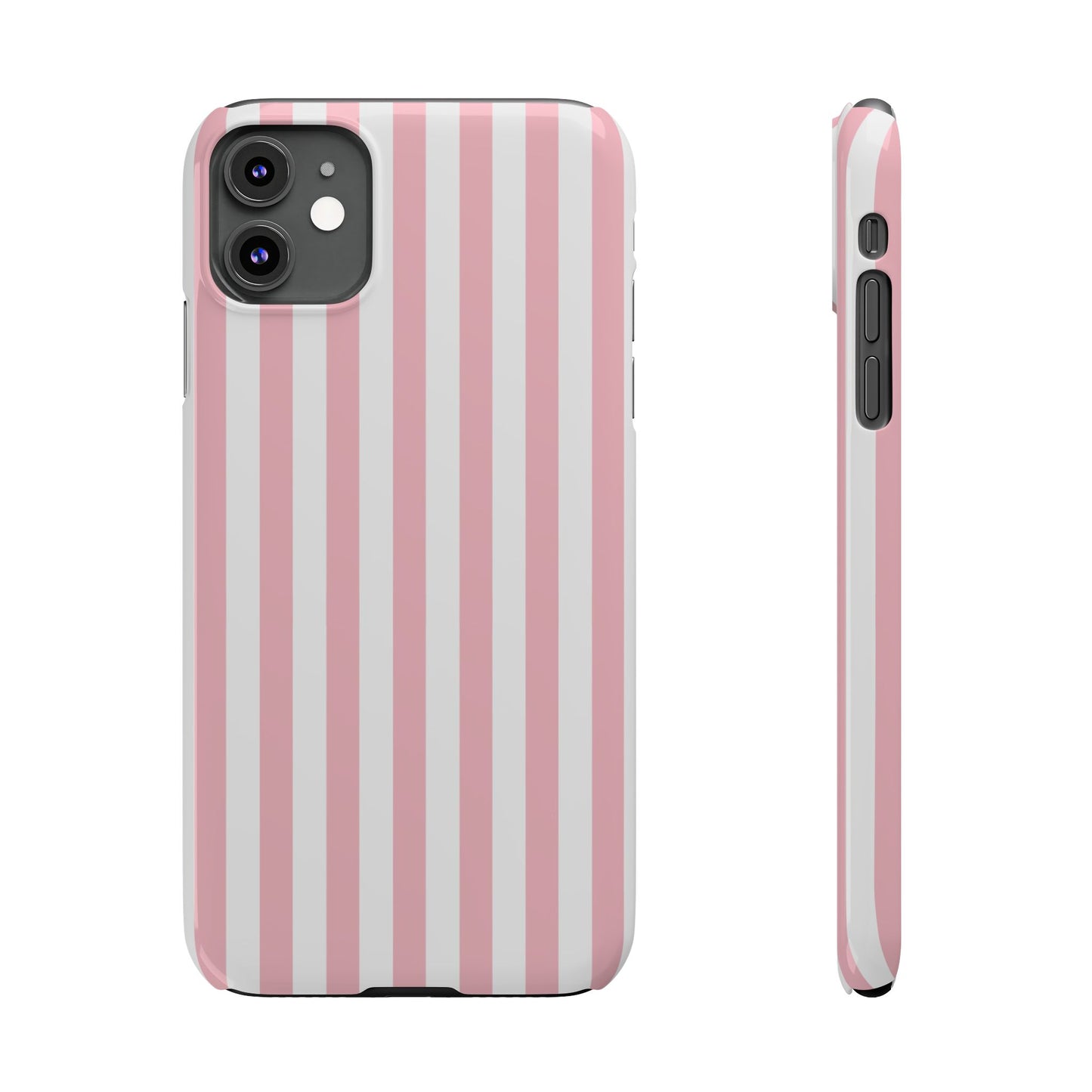 Pink Striped Summer Slim iPhone Case