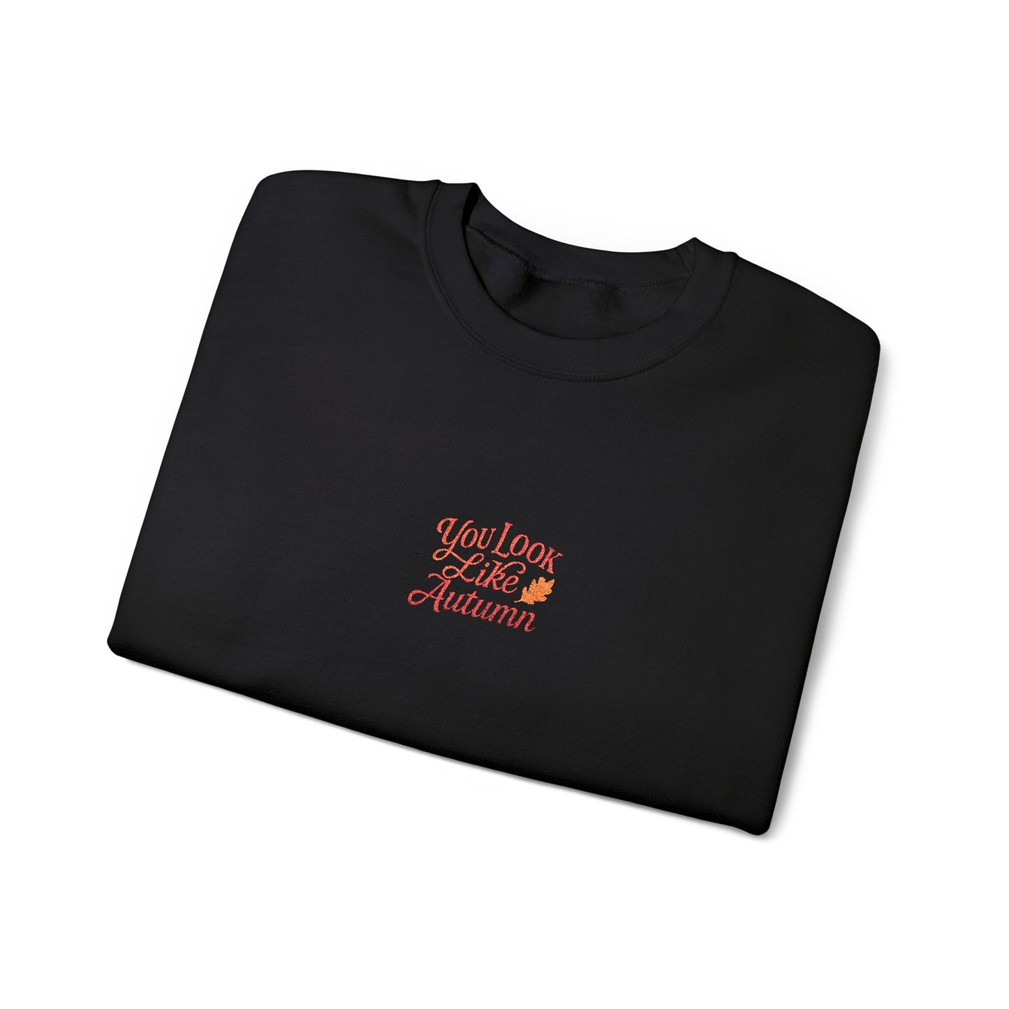 You Look Like Autumn Embroidered Crewneck Sweatshirt