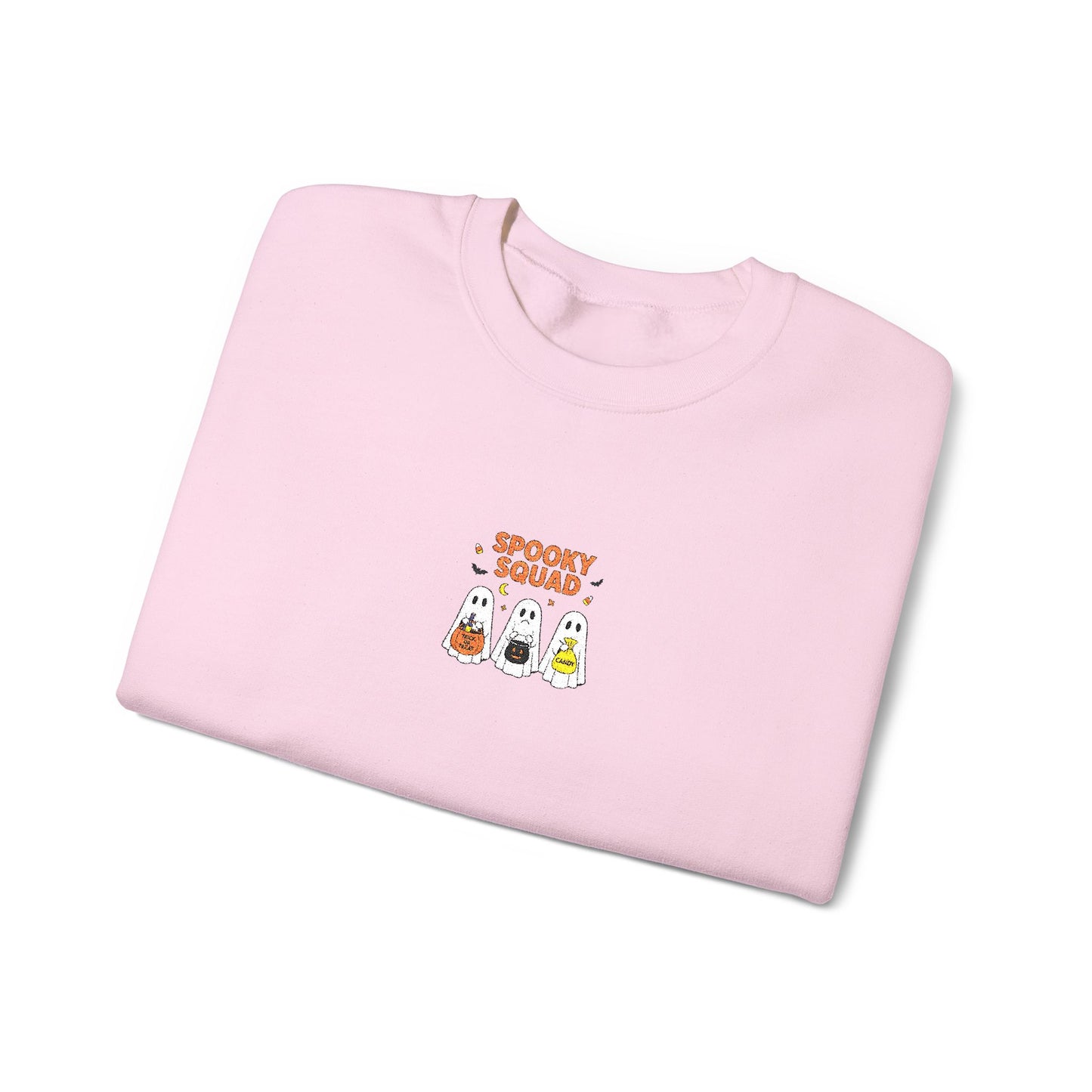 Spooky Squad Trick or Treat Embroidered Crewneck Sweatshirt