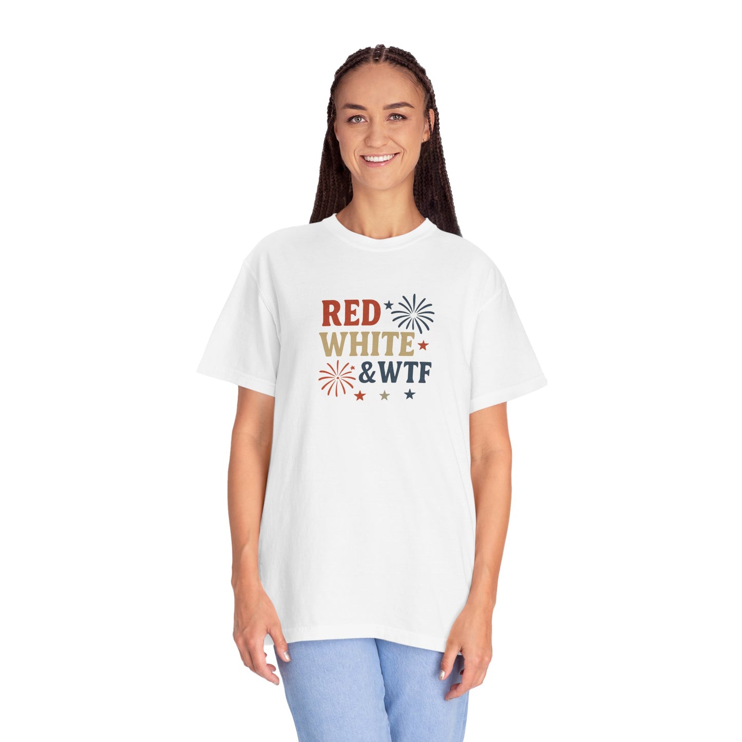 Red White and WTF Oversized T-shirt