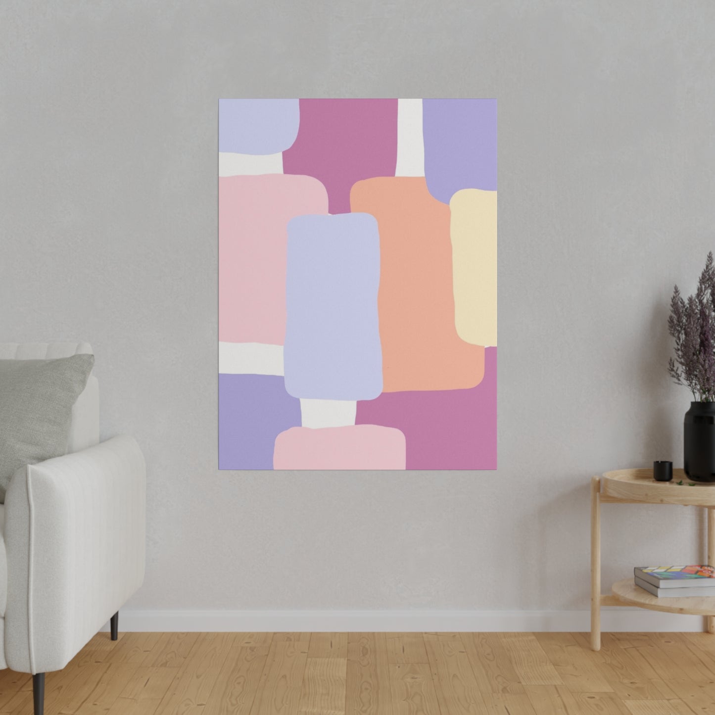 Technicolor Beat Matte Canvas, Stretched