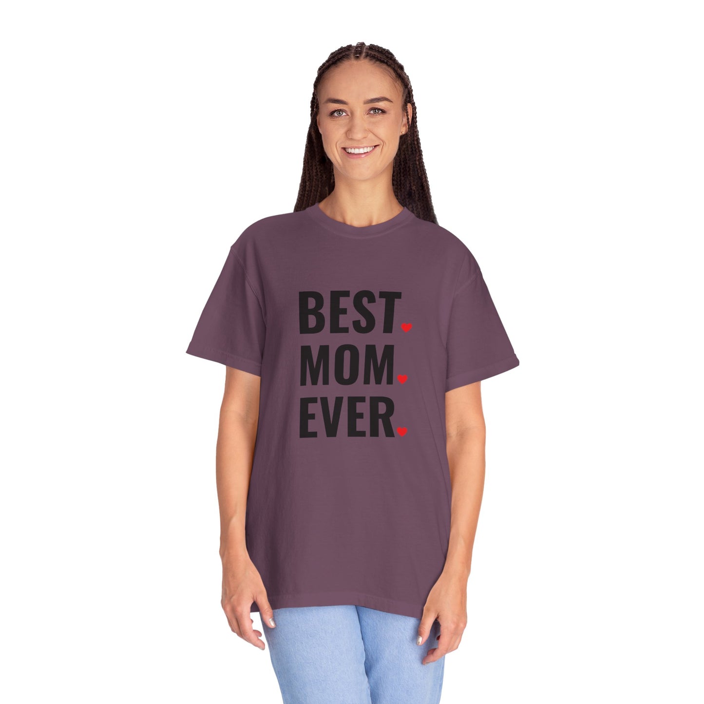 Best Mom Ever Hearts Oversized T-shirt