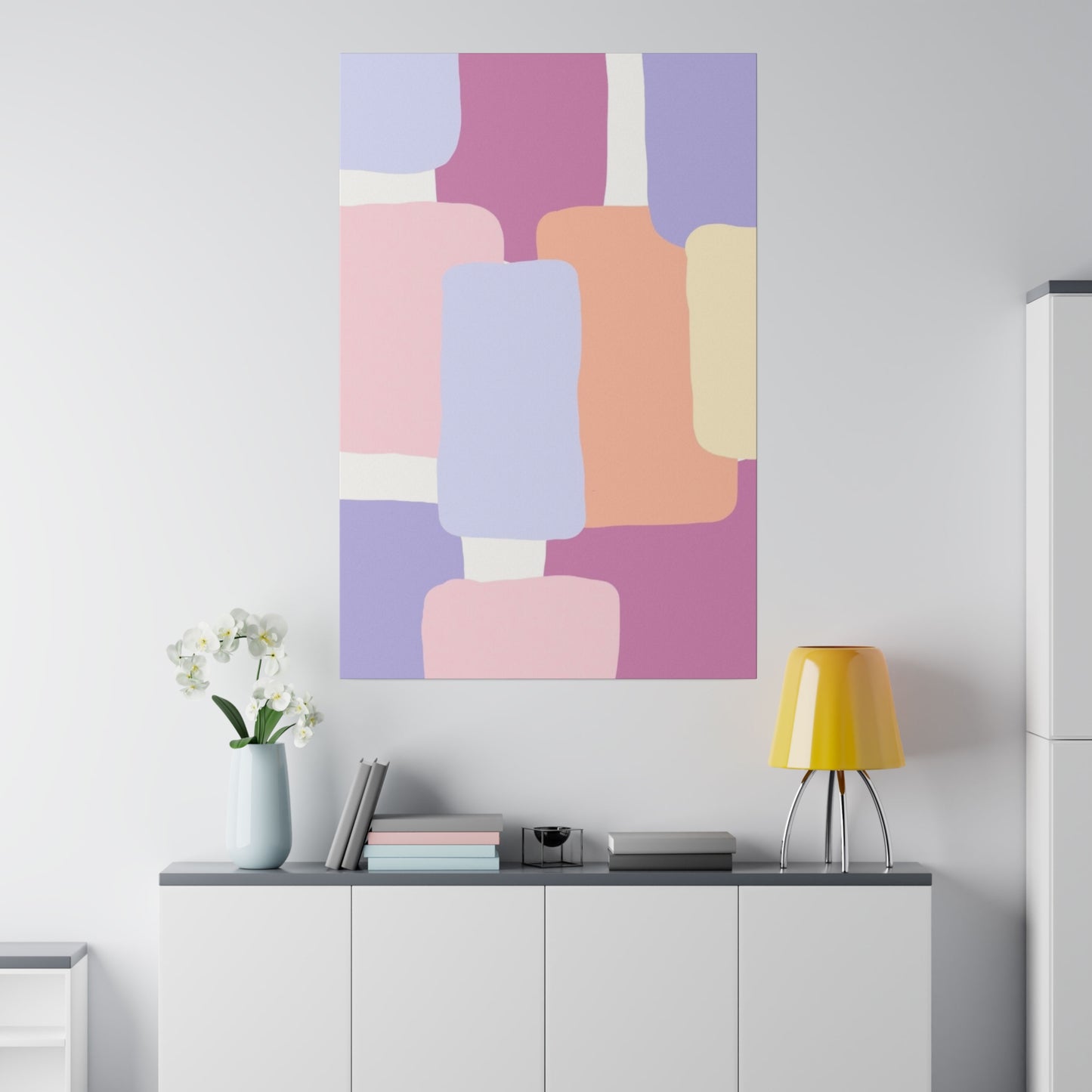 Technicolor Beat Matte Canvas, Stretched