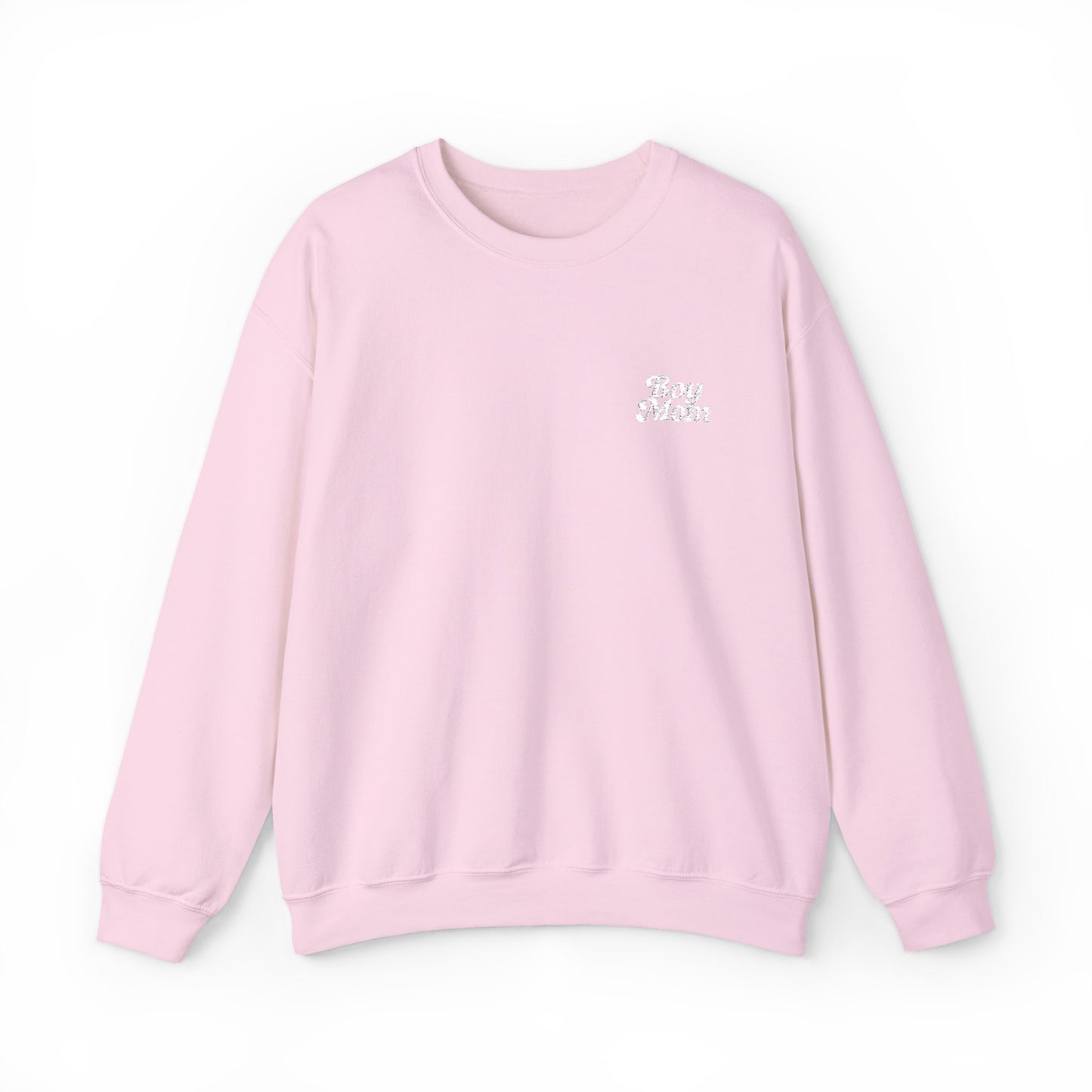 Boy Mom Retro Embroidered Crewneck Sweatshirt