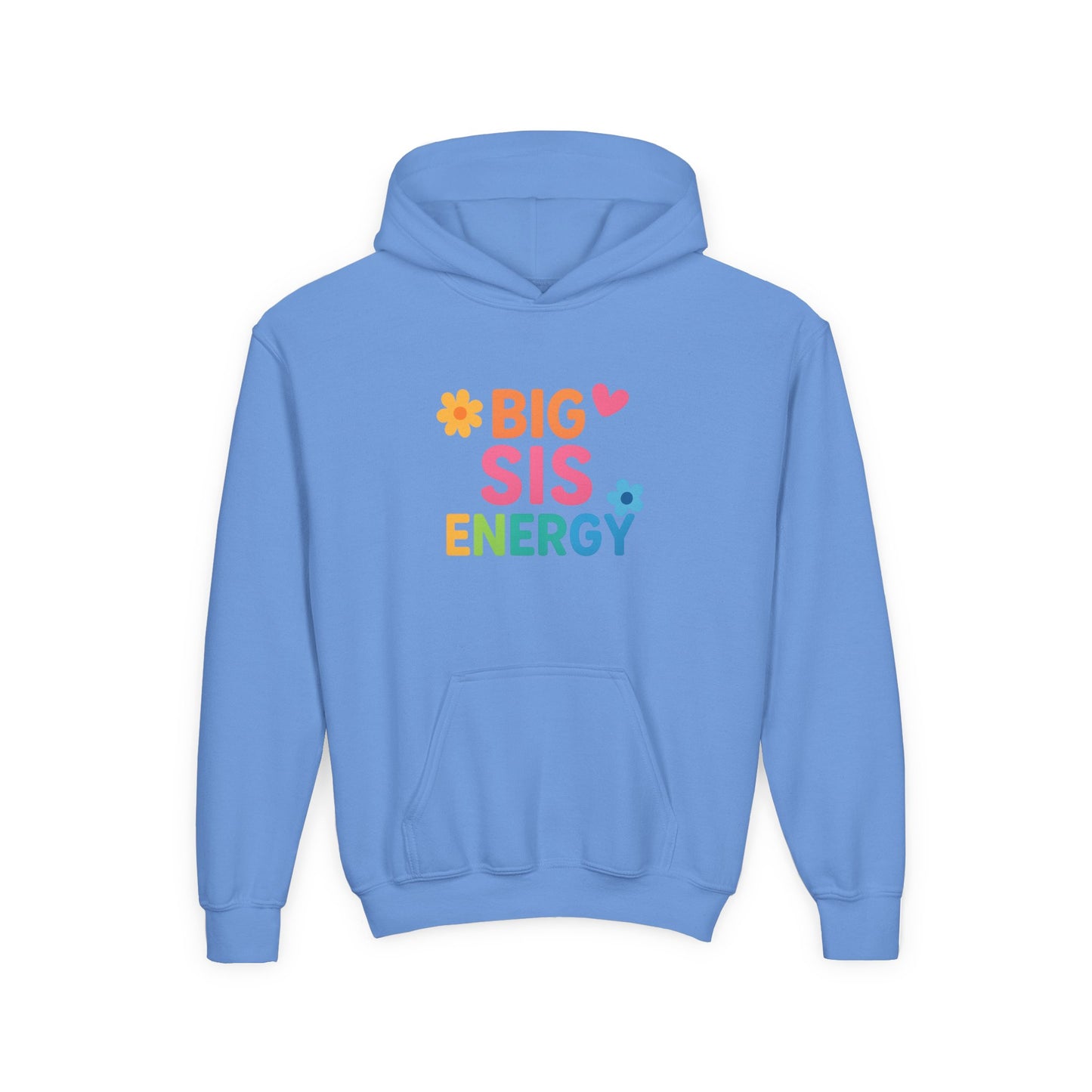 Big Sis Energy Kids Youth Hoodie