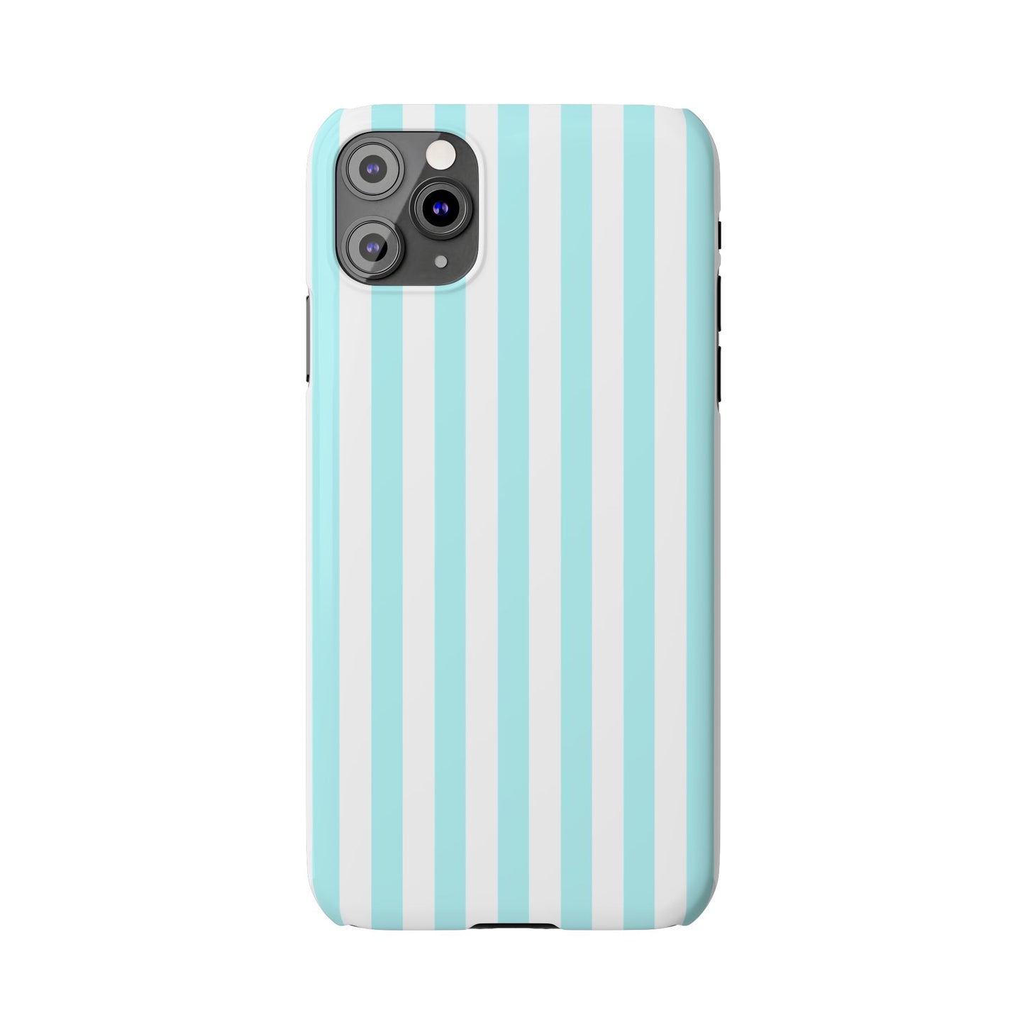 Blue Striped Summer Slim iPhone Case