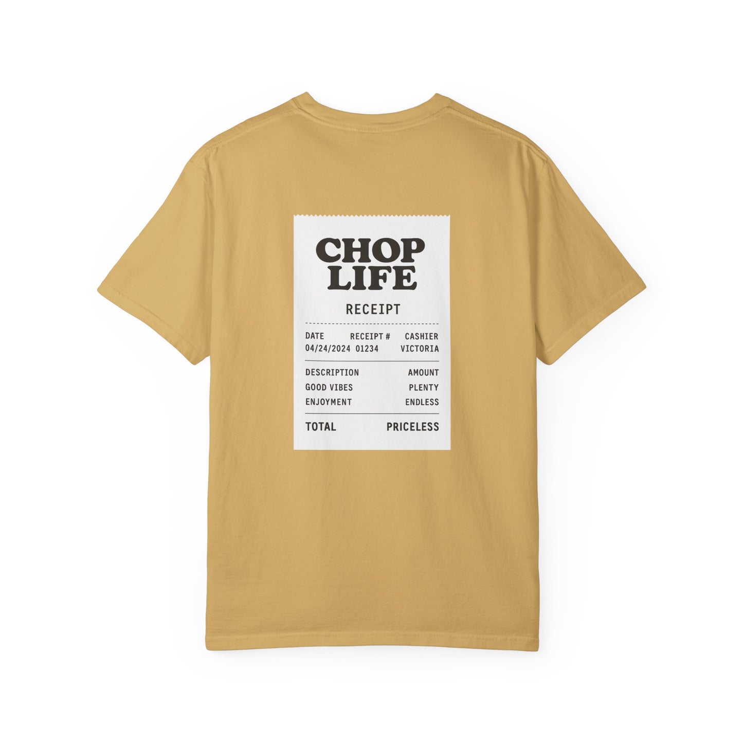 Chop Life Receipt Oversized T-shirt