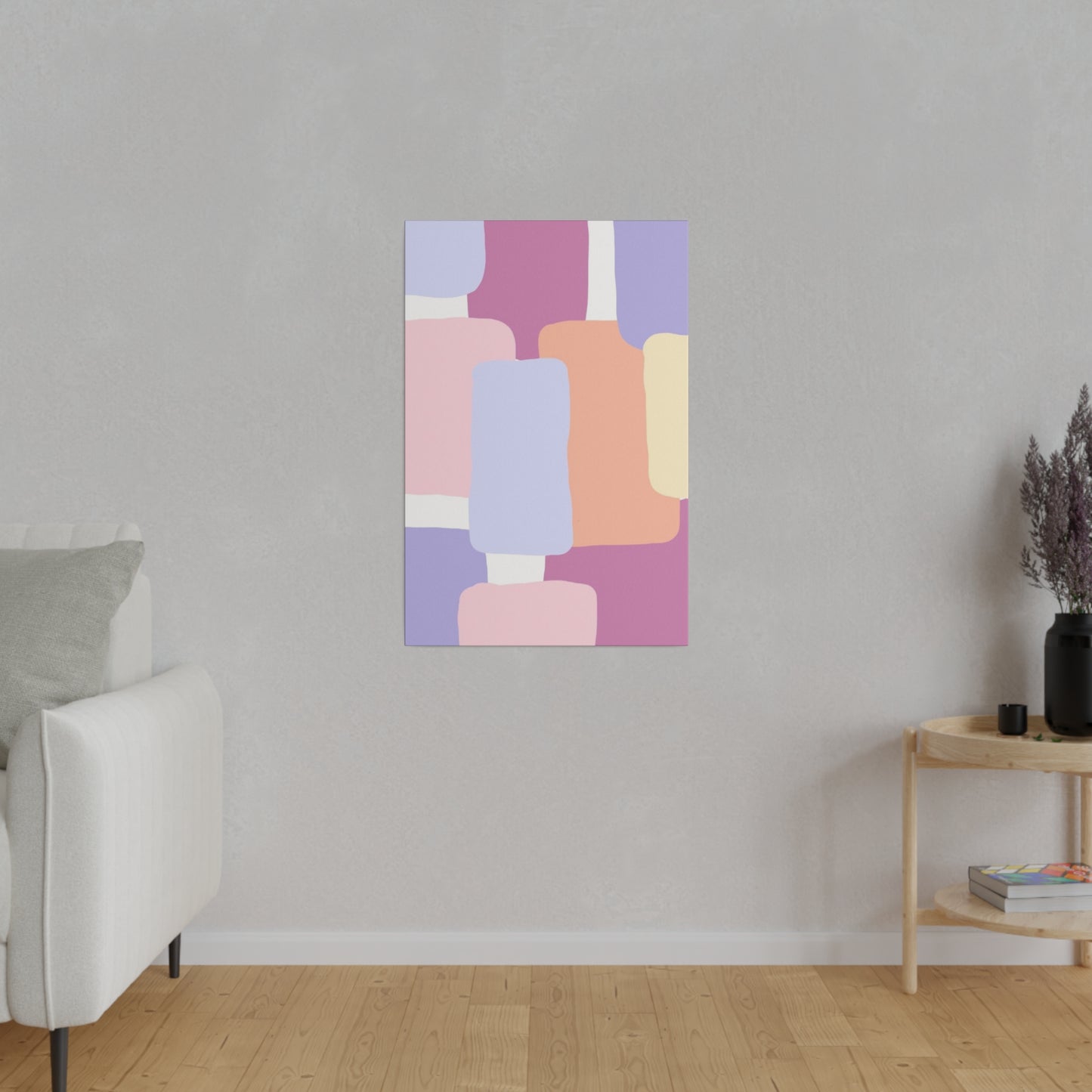 Technicolor Beat Matte Canvas, Stretched