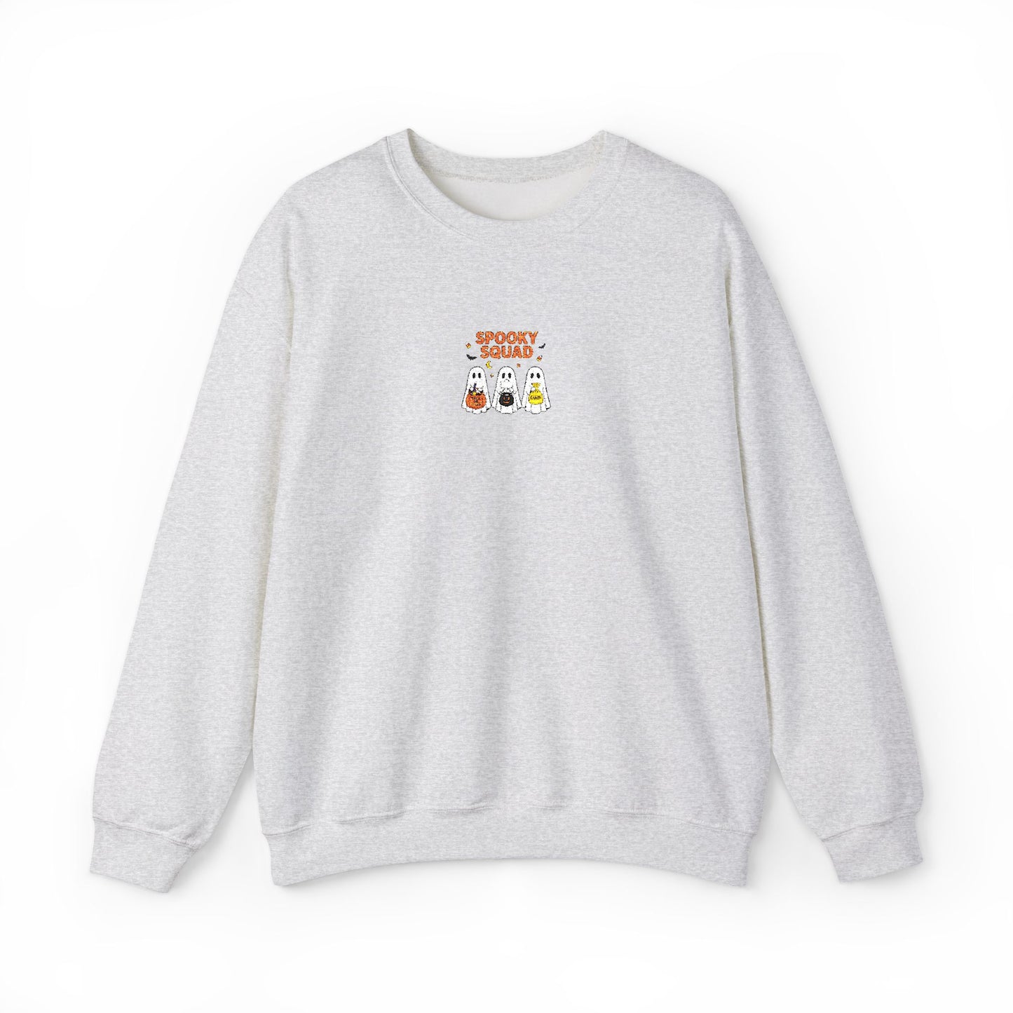 Spooky Squad Trick or Treat Embroidered Crewneck Sweatshirt