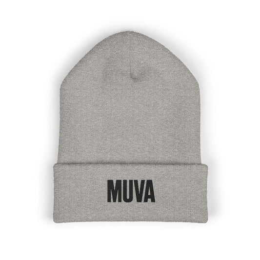 MUVA Embroidered Classic Cuffed Beanie
