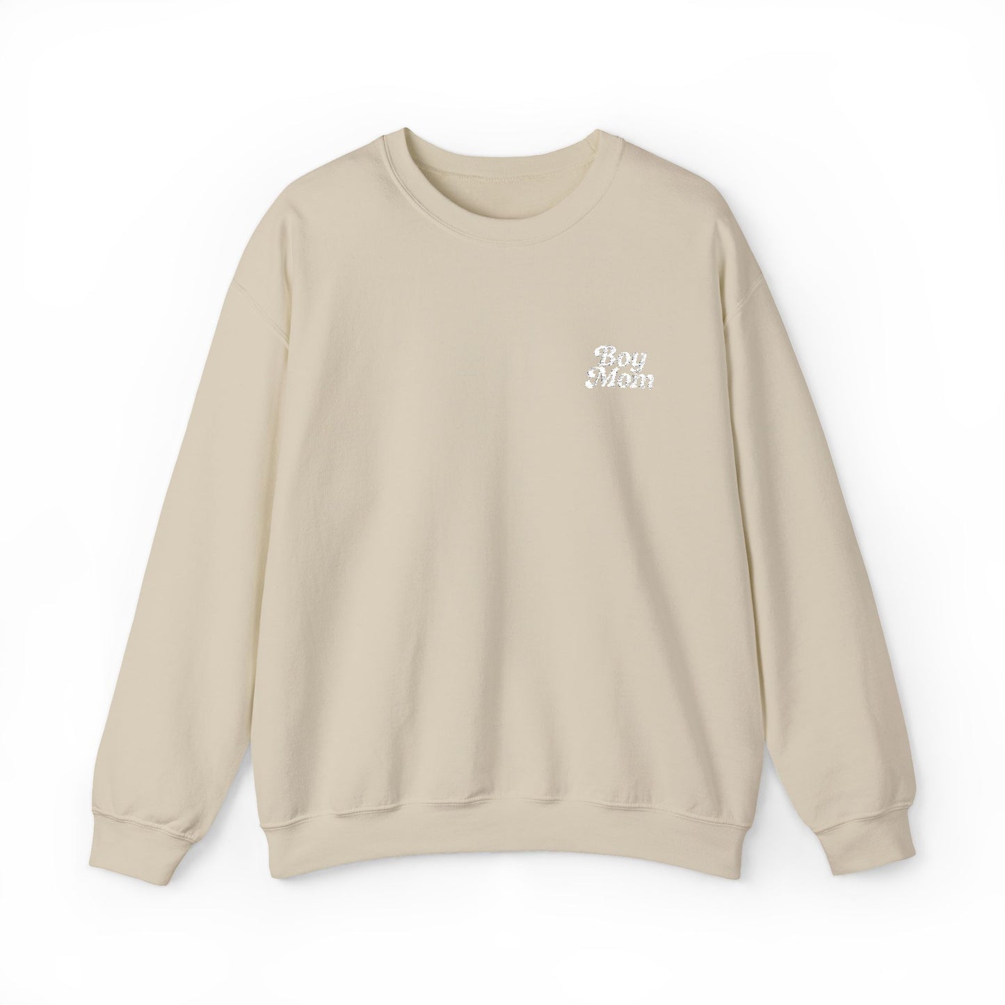 Boy Mom Retro Embroidered Crewneck Sweatshirt