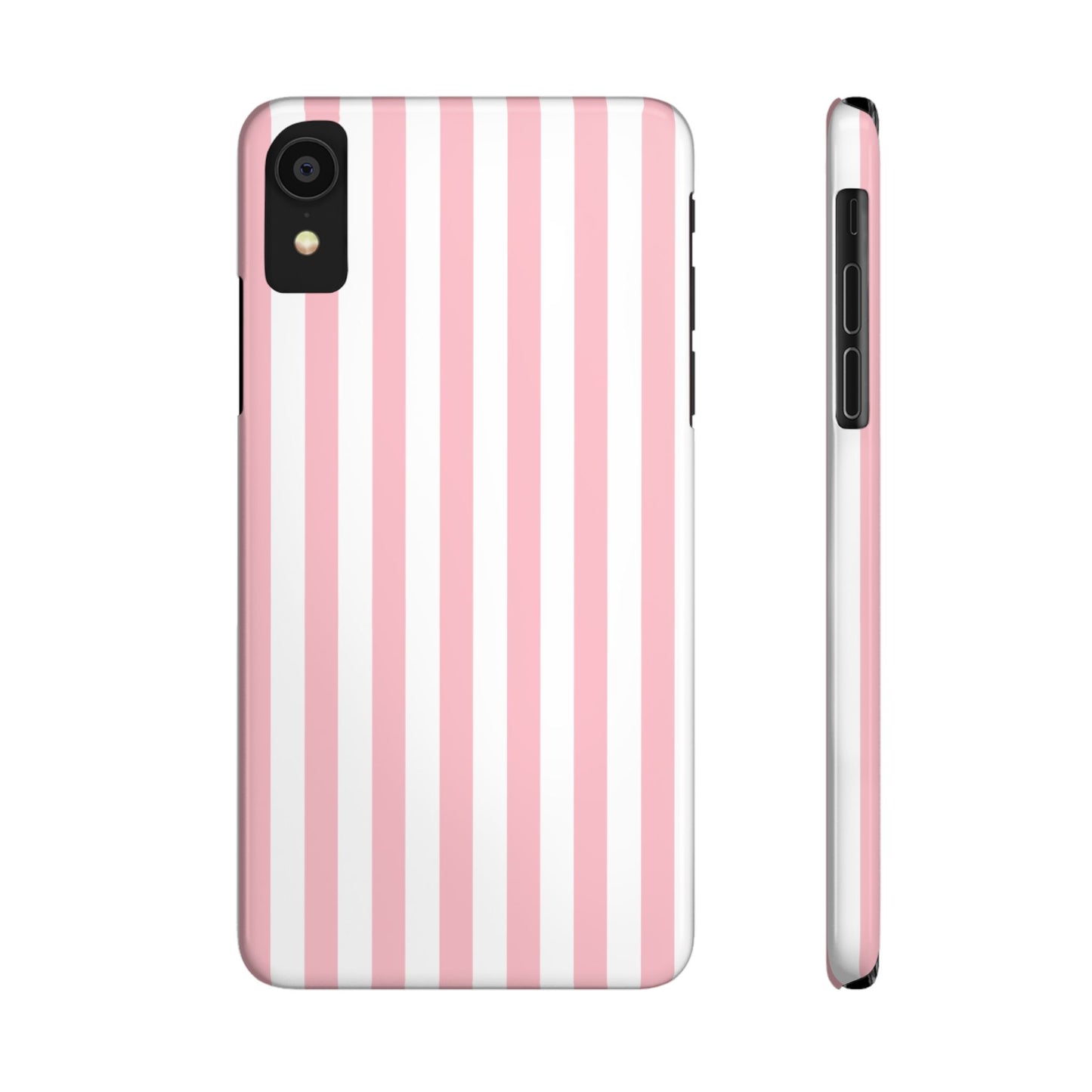 Pink Striped Summer Slim iPhone Case