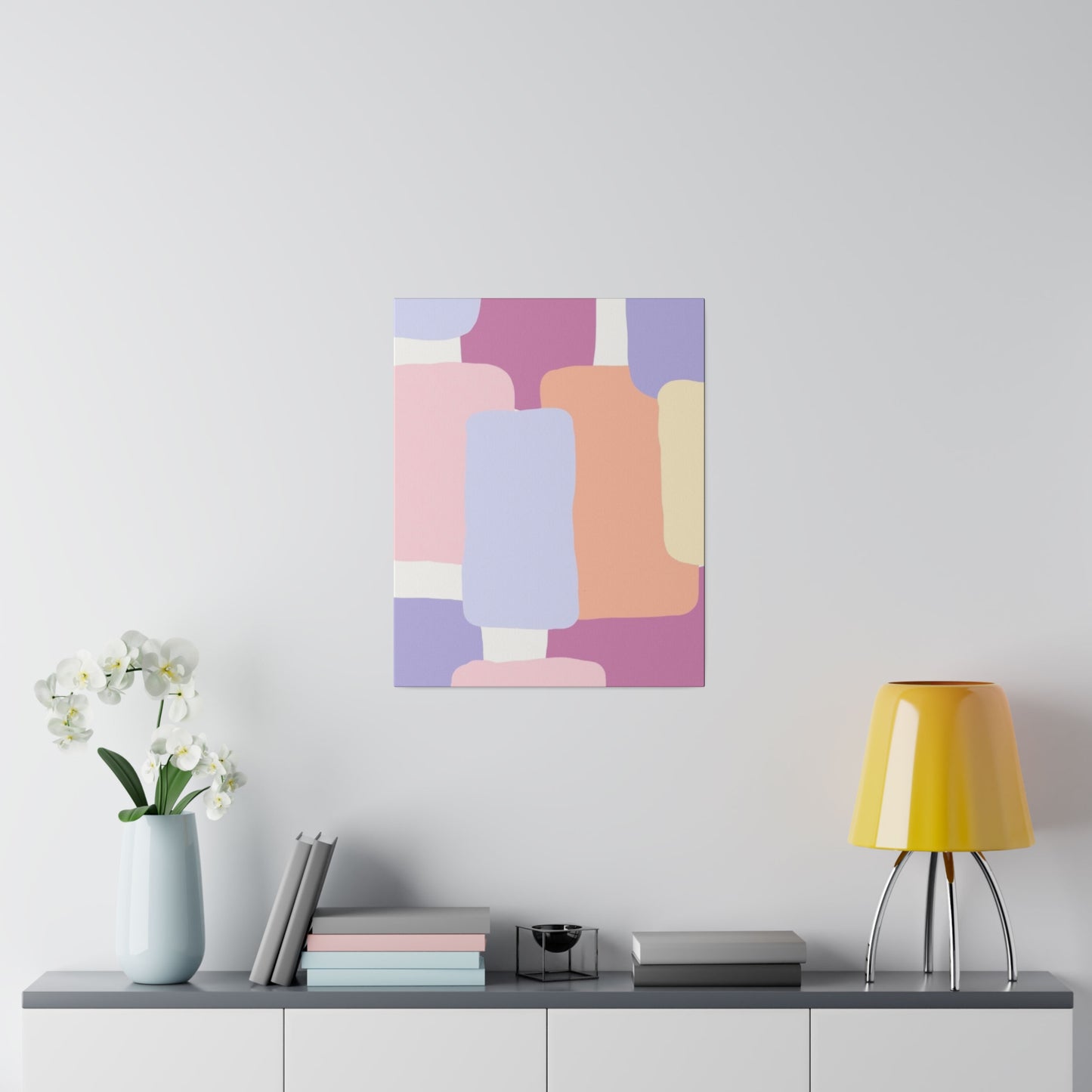 Technicolor Beat Matte Canvas, Stretched
