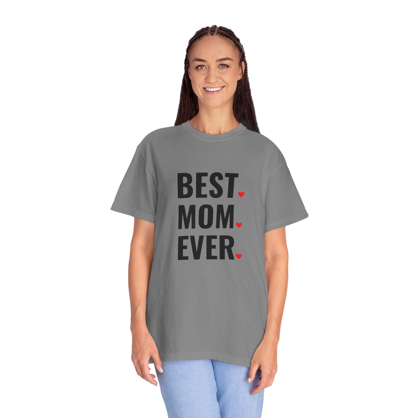 Best Mom Ever Hearts Oversized T-shirt