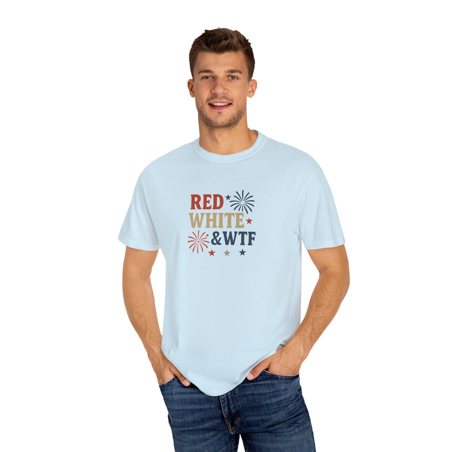 Red White and WTF Oversized T-shirt
