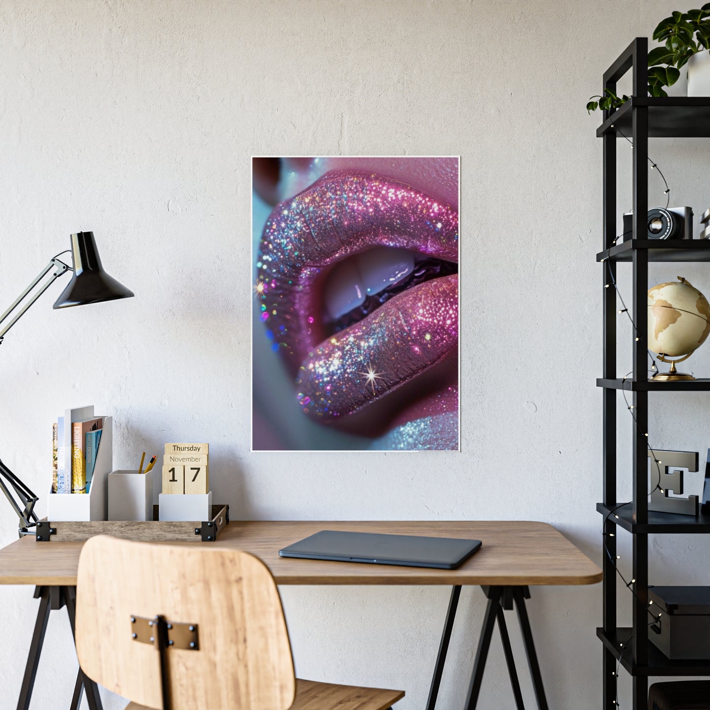 Glitter Lip Gloss Poster