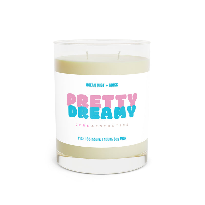 Pretty Dreamy Ocean Mist Moss Scented Candle