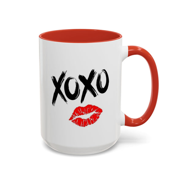 XoXo Red Accent Coffee Mug (11, 15oz)