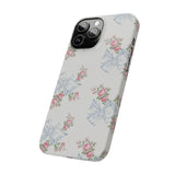 Rosa Beaux Blue Slim iPhone Case