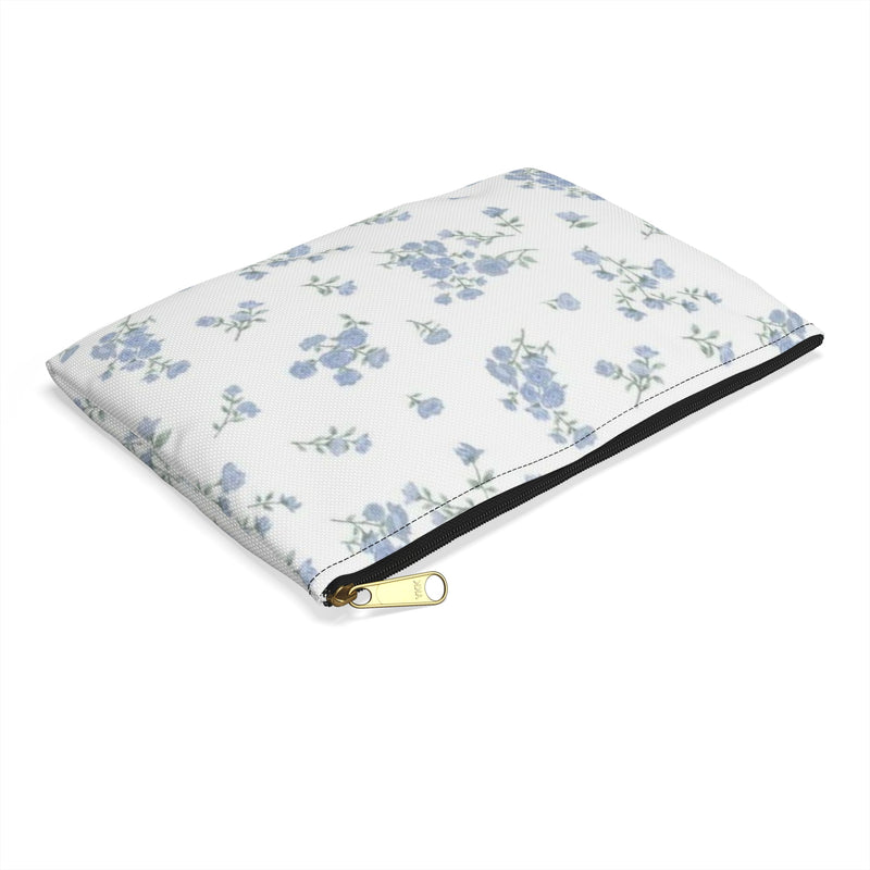 Blue Petals Accessory Pouch