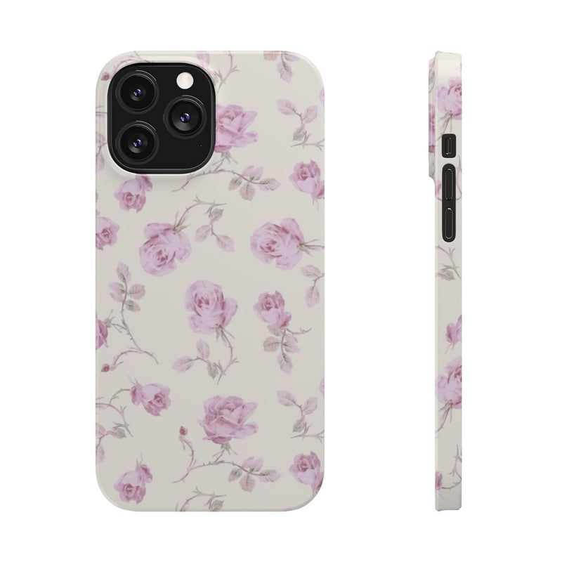 Lavender Rose Slim iPhone Case