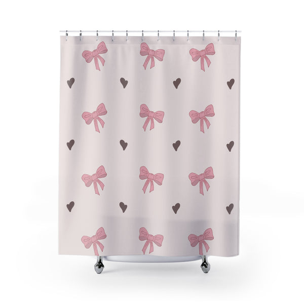 Soft Bows Shower Curtain