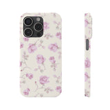 Lavender Rose Slim iPhone Case