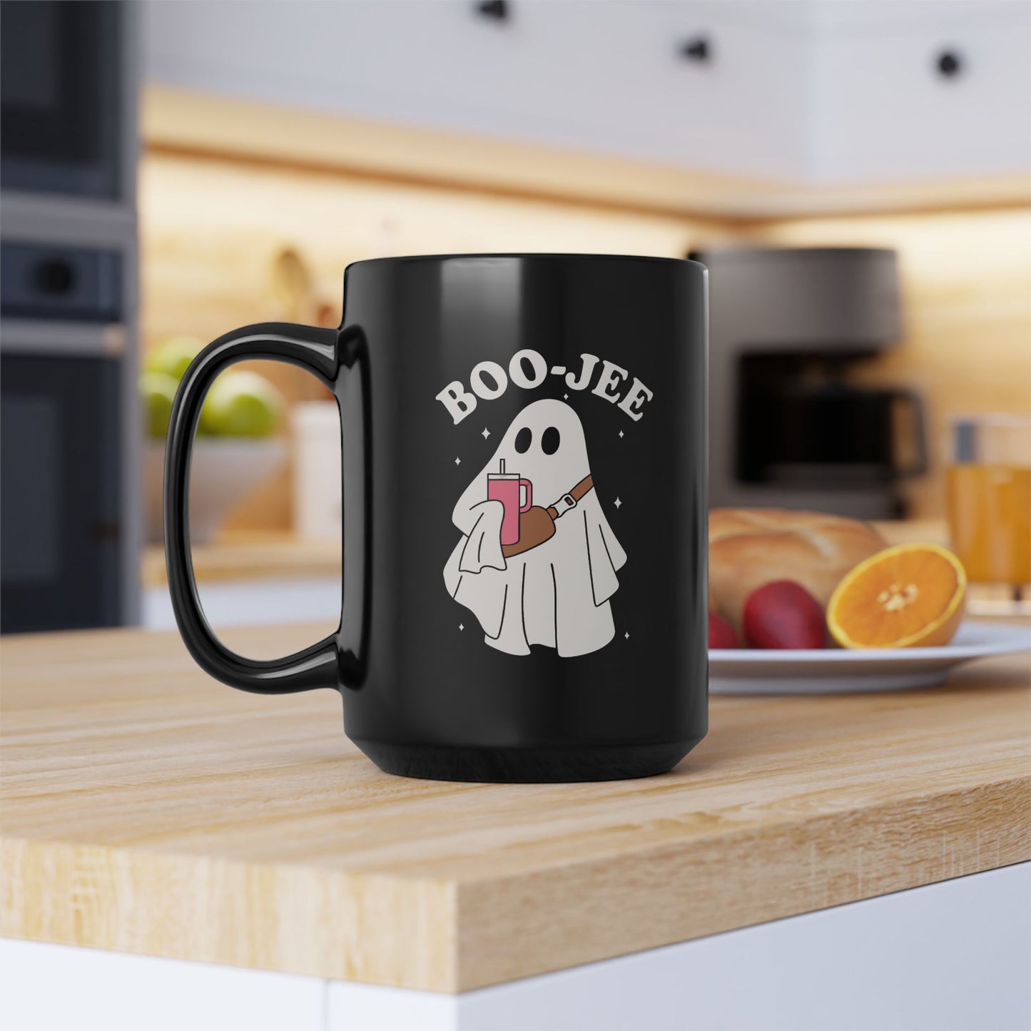 Boujee Ghost Black Mug (11oz, 15oz)