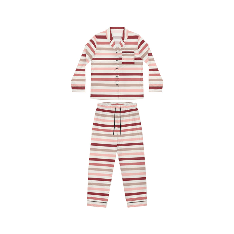 Love Stripes Satin Pajama Set