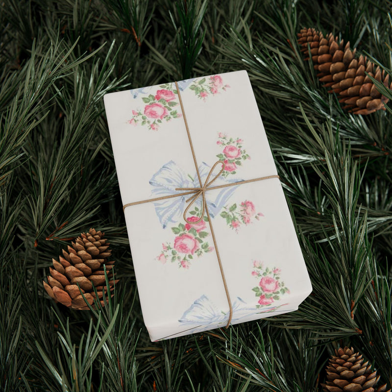 Rosa Beaux Blue Wrapping Papers