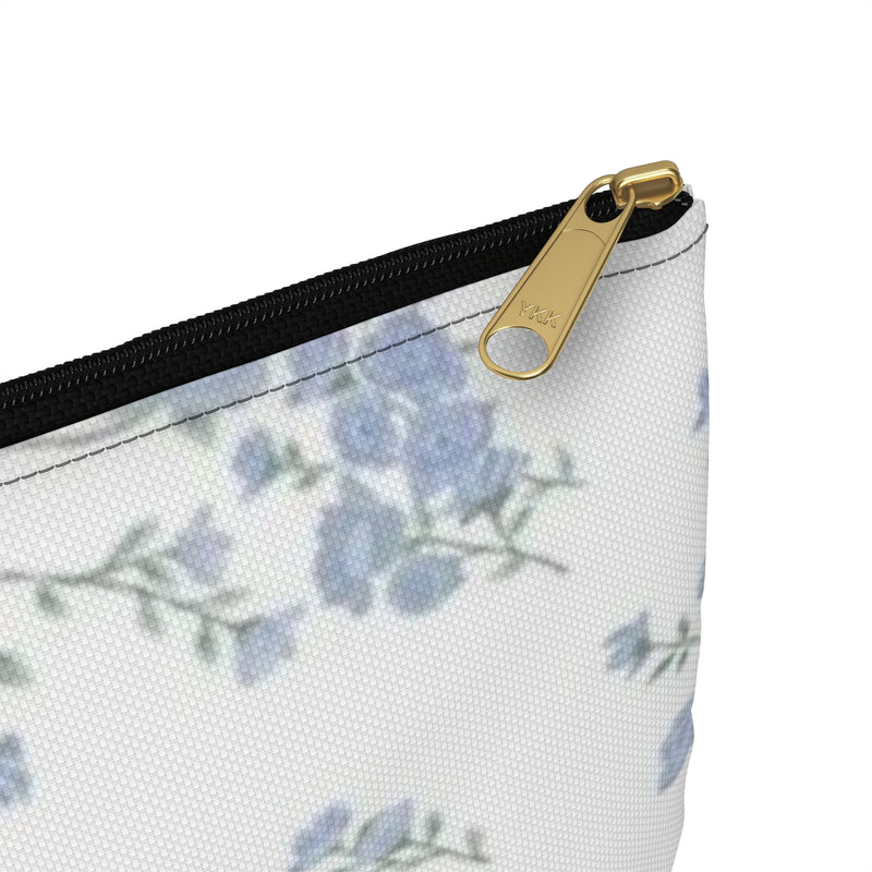 Blue Petals Accessory Pouch