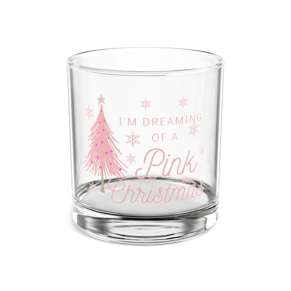 Dreaming of a Pink Christmas Rocks Glass, 10oz