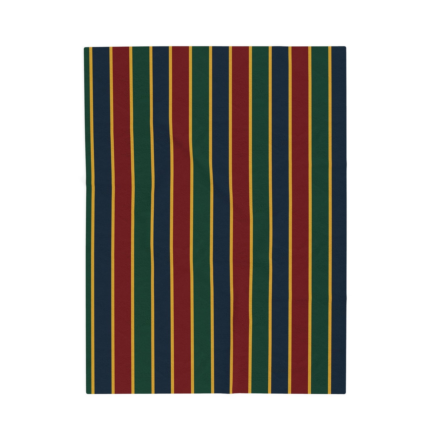 The Regent Collection Colorful Stripes Velveteen Plush Blanket