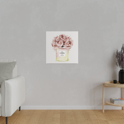 Luxury Fragrance Bouquet Matte Canvas, Stretched