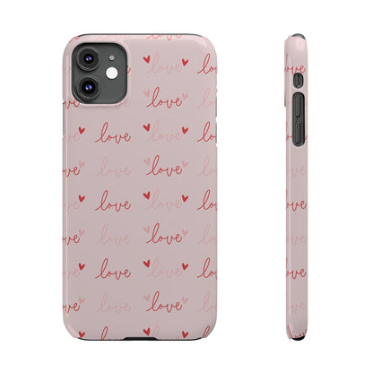 Love Silk Slim iPhone Case