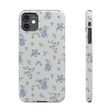 Blue Petals Slim iPhone Case