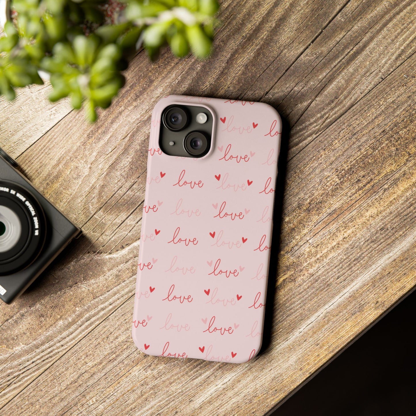Love Silk Slim iPhone Case