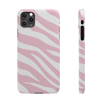 Pink Zebra Slim iPhone Case