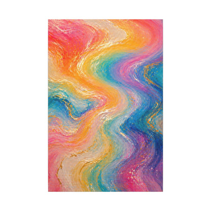 Rainbow Wave — Matte Canvas Wall Art