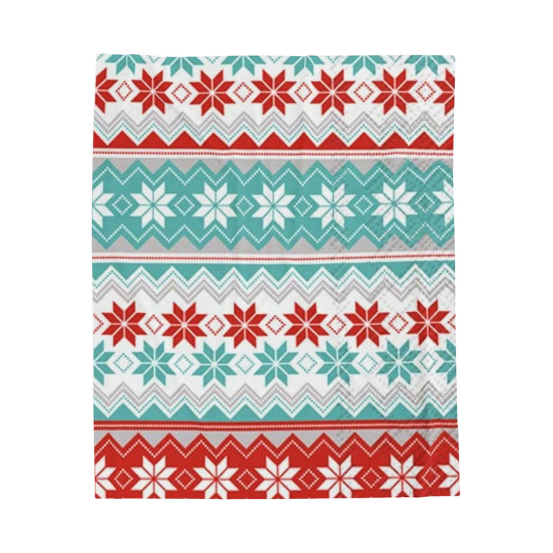 Christmas Flakes Velveteen Plush Blanket