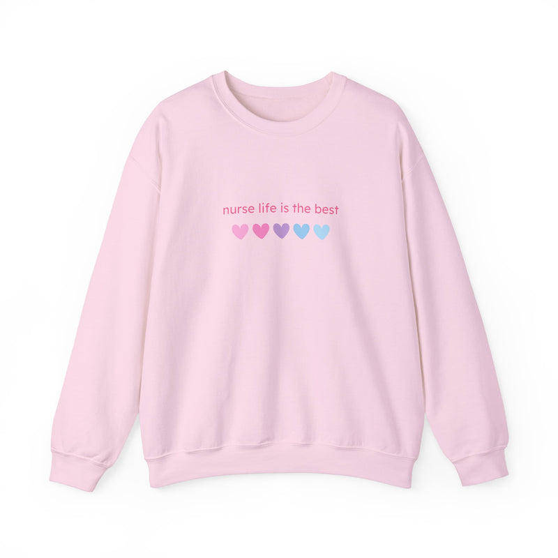 Nurse Life is Best Heavy Blend™ Crewneck Sweatshirt