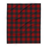 Red and Black Plaid Arctic Fleece Blanket