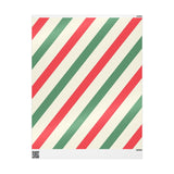 Red and Green Striped Wrapping Papers