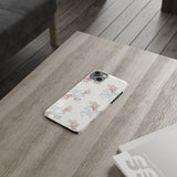 Rosa Beaux Blue Slim iPhone Case