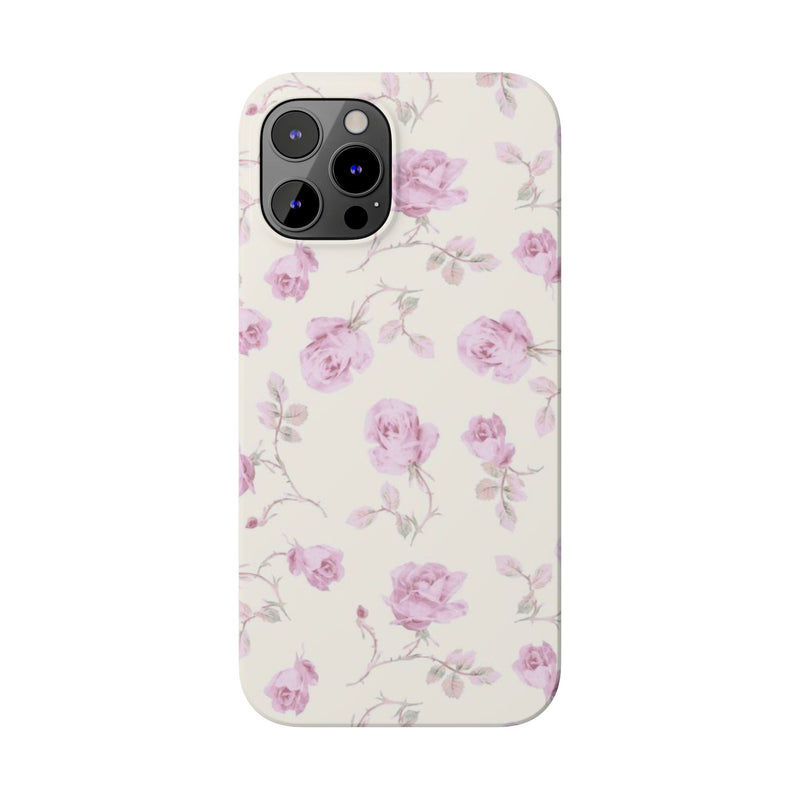 Lavender Rose Slim iPhone Case