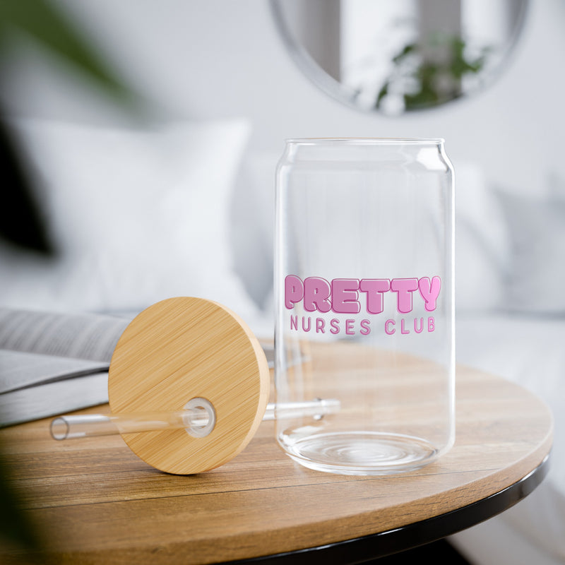 Pretty Nurse Club Sipper Glass