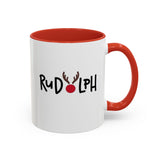 Rudolf Reindeer Accent Coffee Mug (11, 15oz)