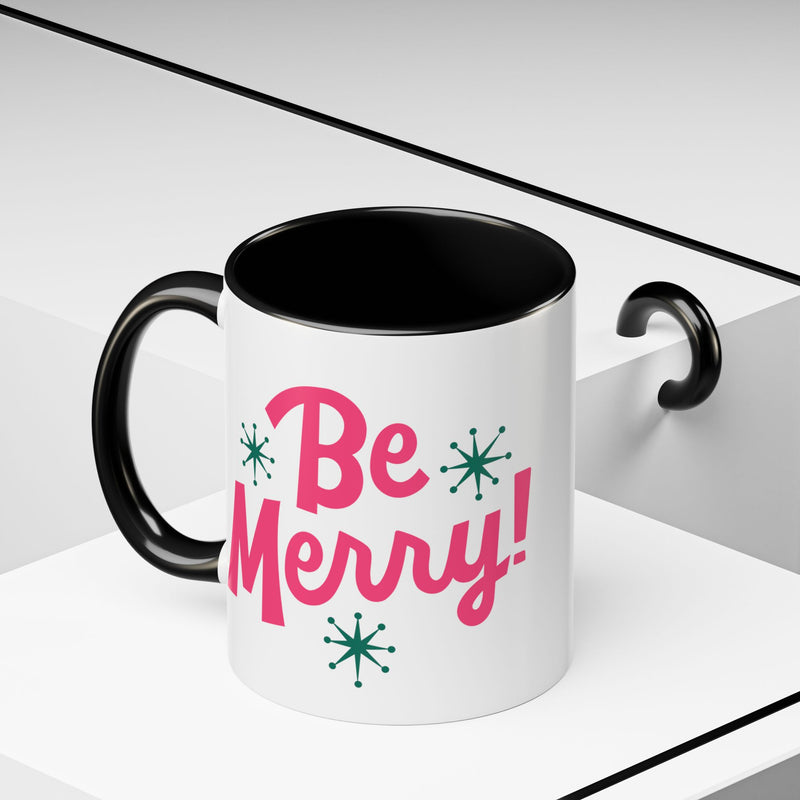 Be Merry Accent Coffee Mug (11, 15oz)