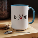 Rudolf Reindeer Accent Coffee Mug (11, 15oz)