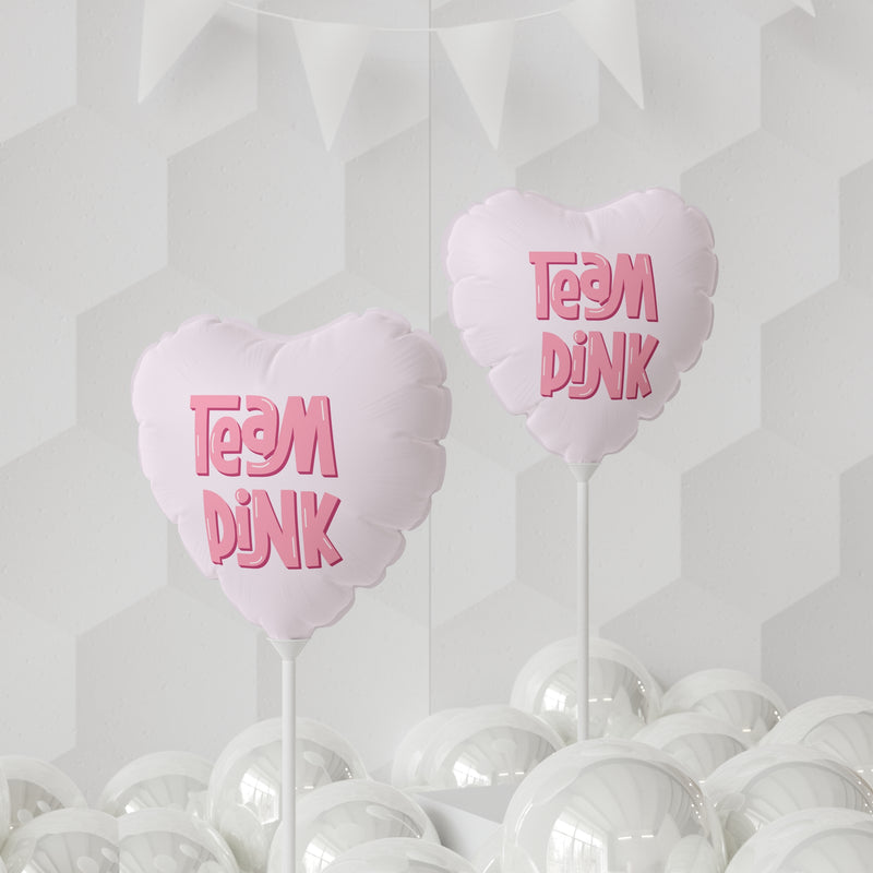 Team Pink Gender Reveal 11" Balloon